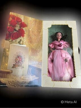 Vintage Barbie Sweet Valentine Boxed Doll - Pink and Cream Design